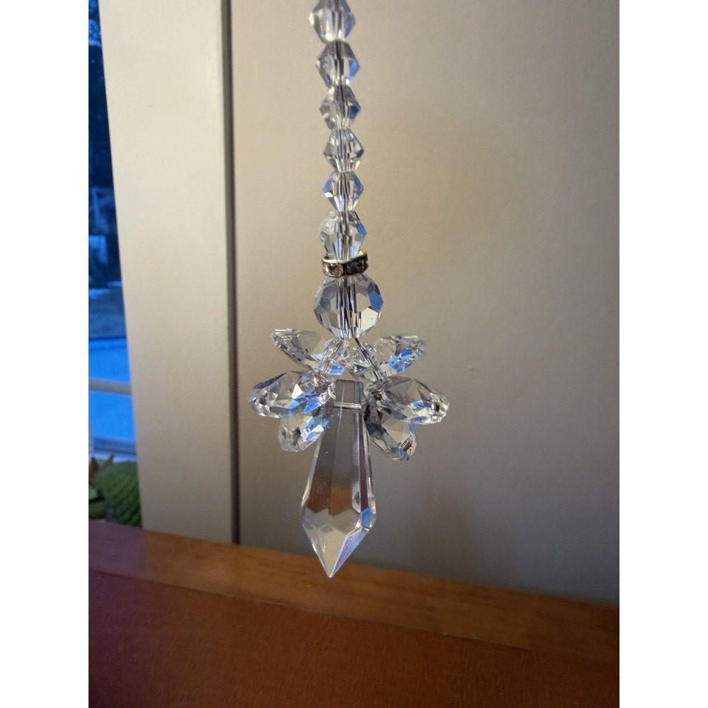 Handmade w/ Swarovski Crystal Angel Suncatcher/ Prism/โ Ornament